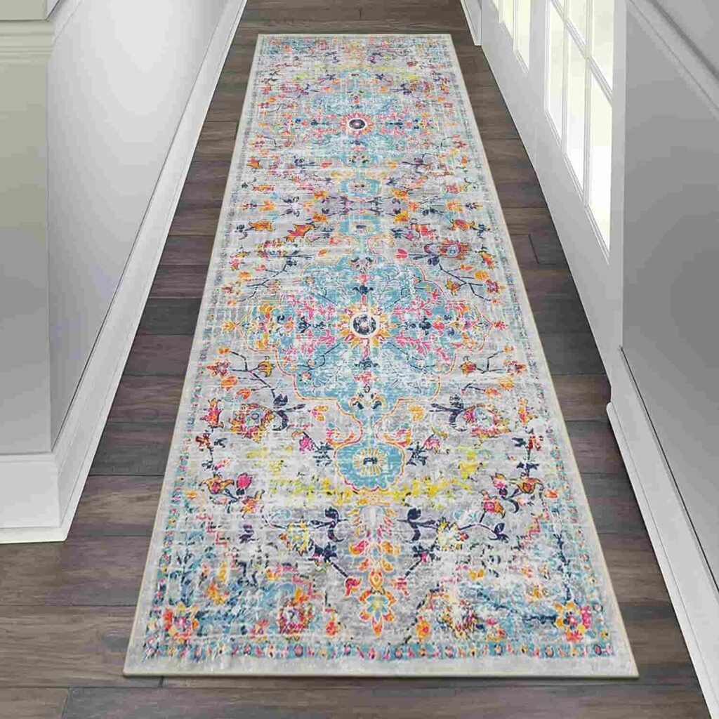 vintage distressed runner rug