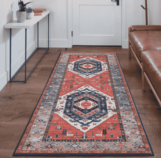 vintage rug runners kitchen