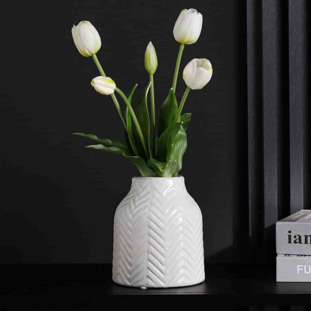 white ceramic vase for home decor