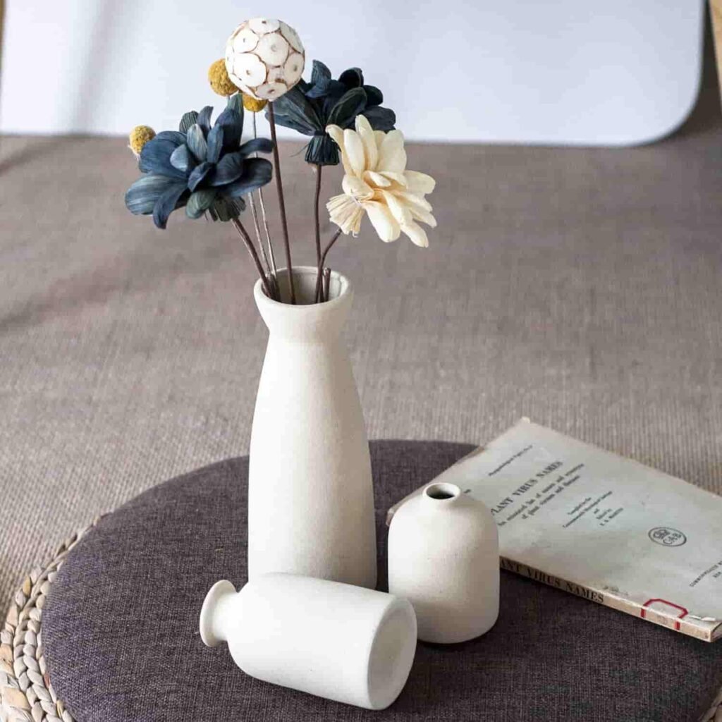 white ceramic vase large