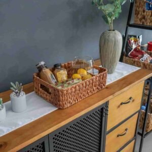 wicker basket for kitchen cabinet