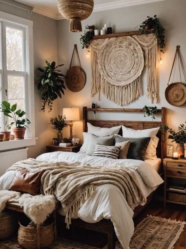 8 Super Cozy Boho Bedroom Ideas